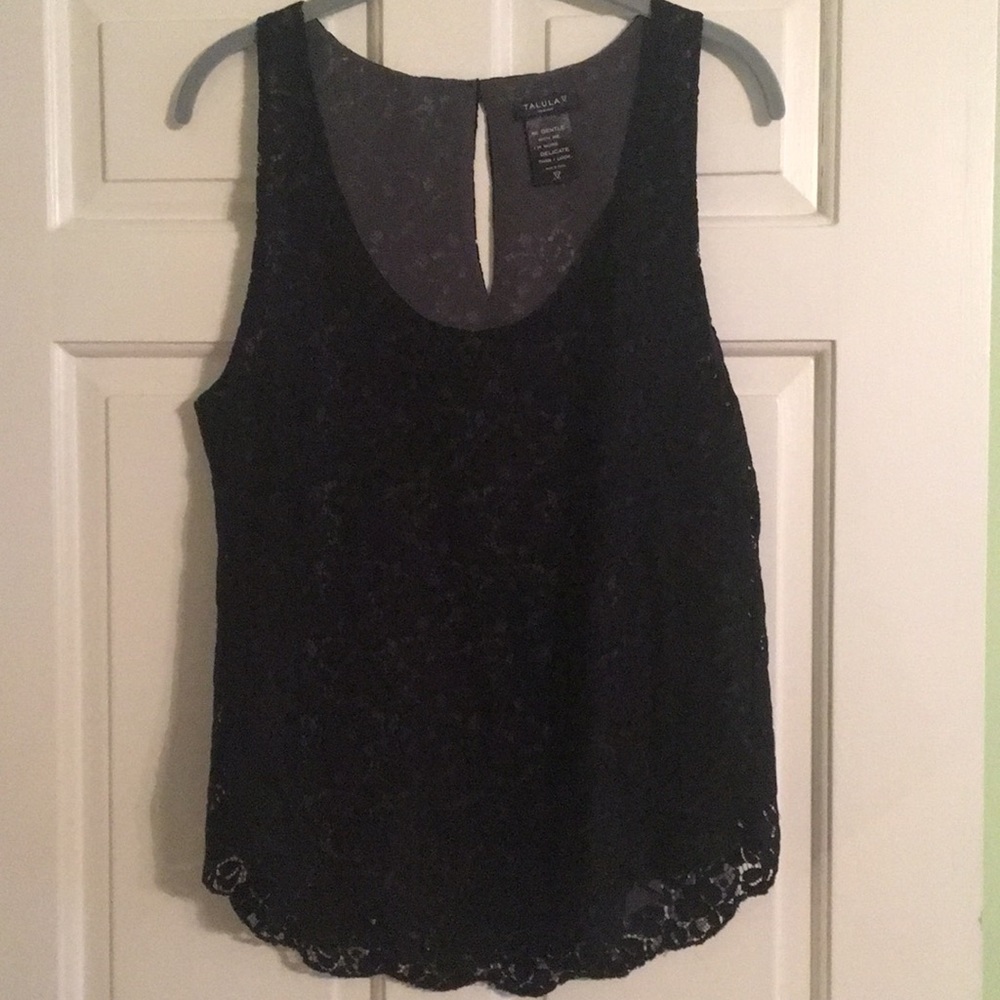 Black lace blouse